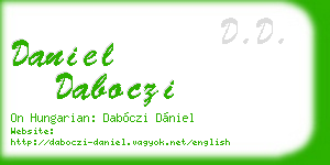 daniel daboczi business card